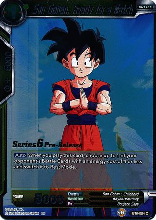 Son Gohan, Ready for a Match [BT6-084_PR] | Rock City Comics