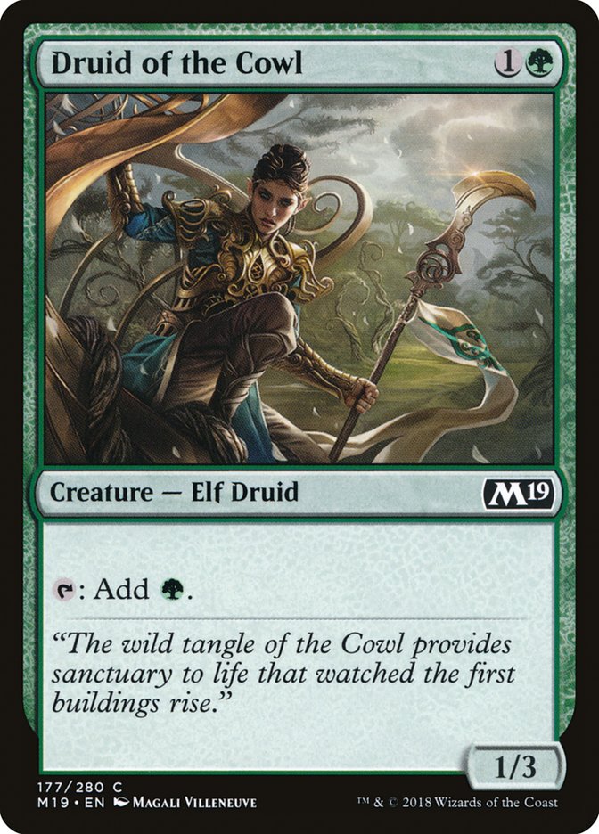 Druid of the Cowl [Core Set 2019] | Rock City Comics