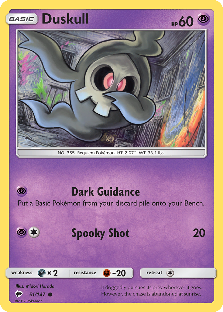 Duskull (51/147) [Sun & Moon: Burning Shadows] | Rock City Comics