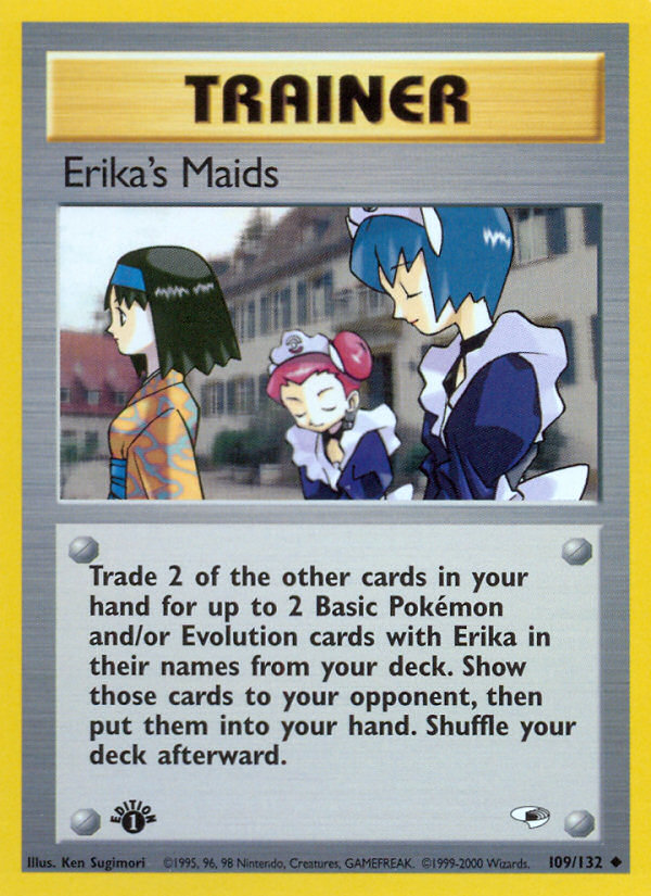 Erika's Maids (109/132) [Gym Heroes 1st Edition] | Rock City Comics