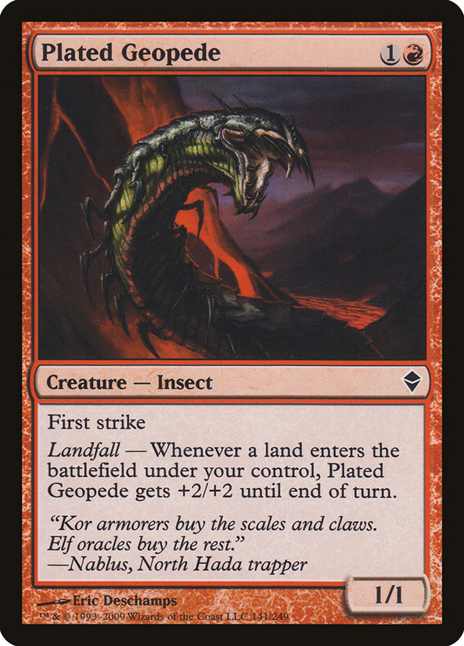 Plated Geopede [Zendikar] | Rock City Comics