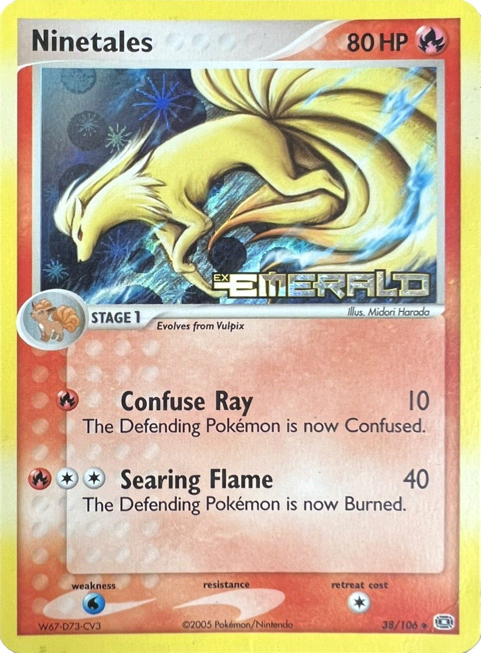 Ninetales (38/106) (Stamped) [EX: Emerald] | Rock City Comics