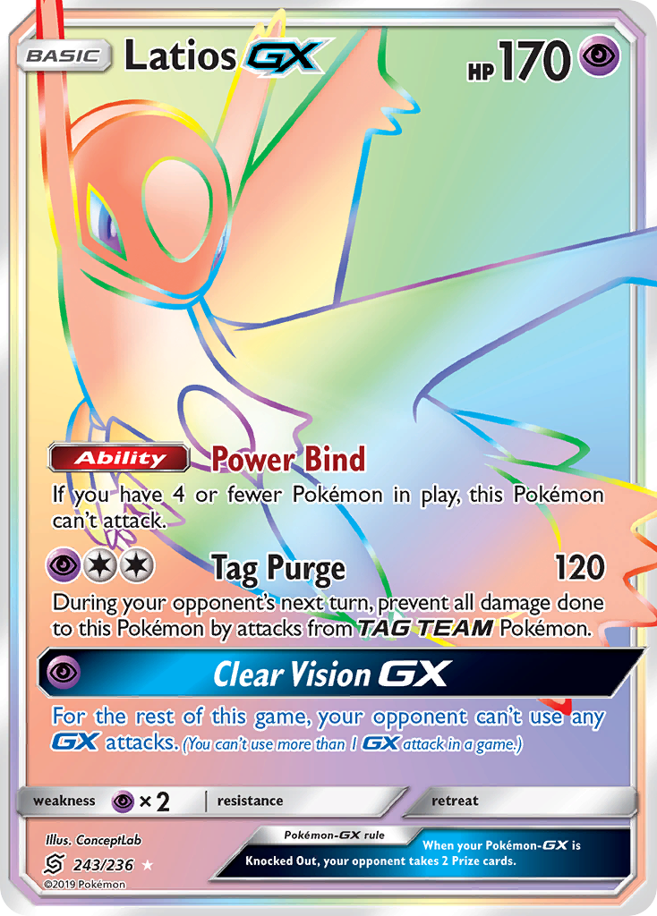 Latios GX (243/236) [Sun & Moon: Unified Minds] | Rock City Comics