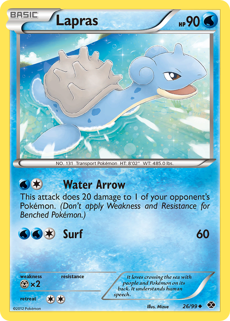 Lapras (26/99) [Black & White: Next Destinies] | Rock City Comics