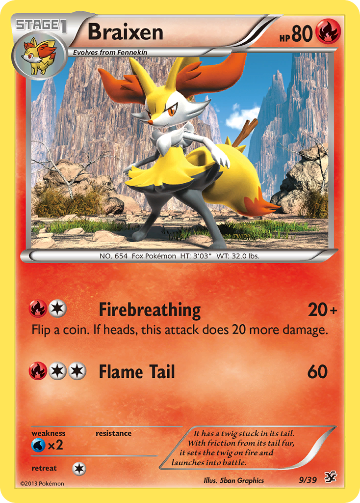 Braixen (9/39) [XY: Kalos Starter Set] | Rock City Comics