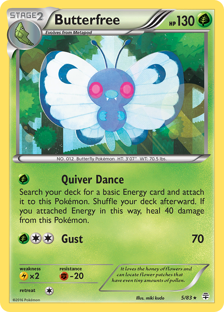 Butterfree (5/83) [XY: Generations] | Rock City Comics