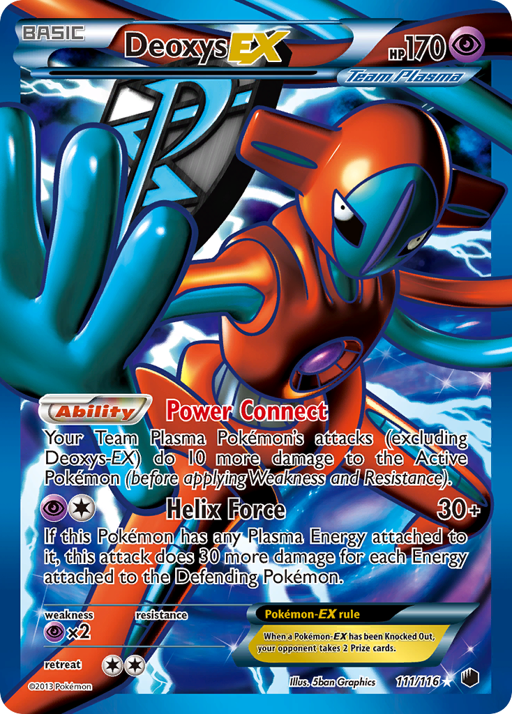 Deoxys EX (111/116) [Black & White: Plasma Freeze] | Rock City Comics