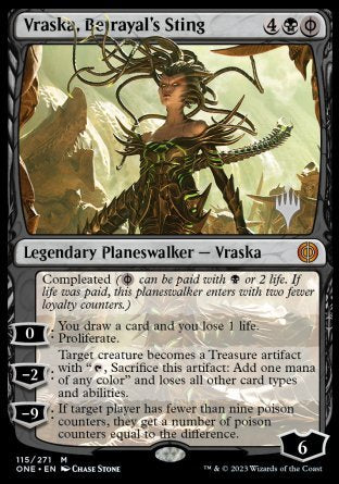 Vraska, Betrayal's Sting (Promo Pack) [Phyrexia: All Will Be One Promos] | Rock City Comics