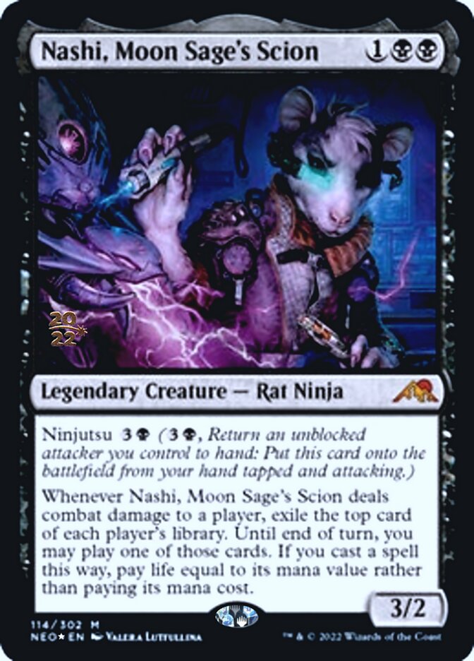 Nashi, Moon Sage's Scion [Kamigawa: Neon Dynasty Prerelease Promos] | Rock City Comics