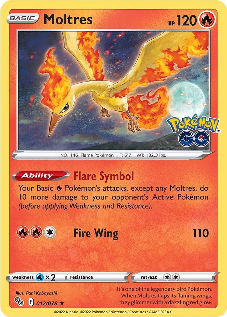 Moltres (012/078) [Pokémon GO] | Rock City Comics