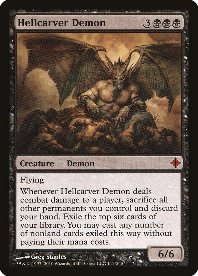 Hellcarver Demon [Rise of the Eldrazi] | Rock City Comics