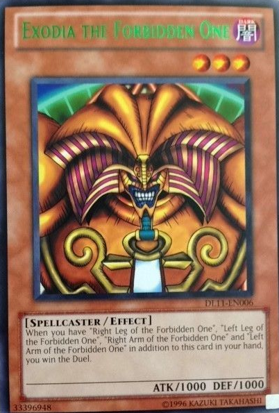 Exodia the Forbidden One (Green) [DL11-EN006] Rare | Rock City Comics