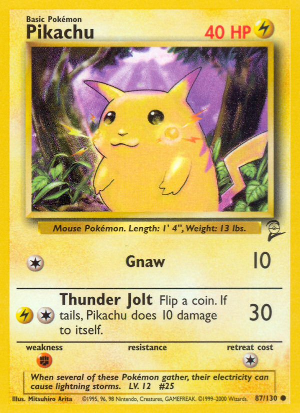 Pikachu (87/130) [Base Set 2] | Rock City Comics