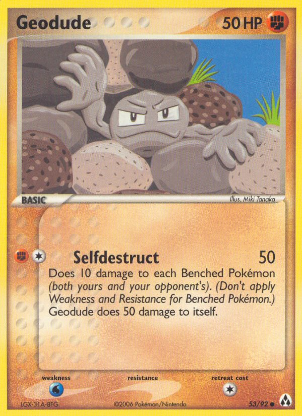 Geodude (53/92) [EX: Legend Maker] | Rock City Comics