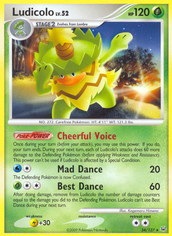 Ludicolo (34/127) [Platinum: Base Set] | Rock City Comics