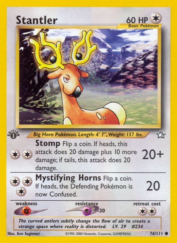 Stantler (76/111) [Neo Genesis 1st Edition] | Rock City Comics