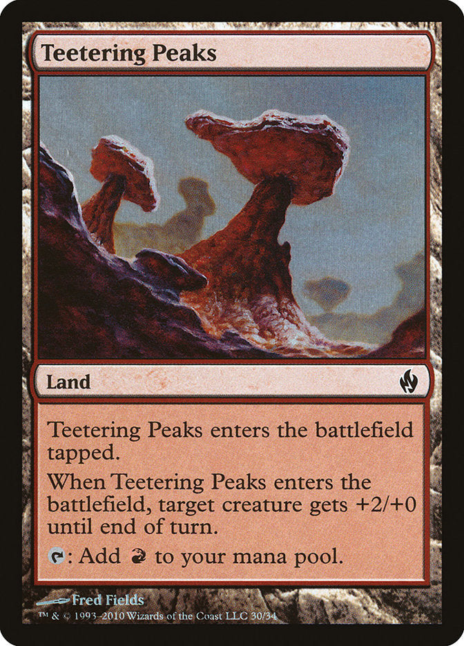 Teetering Peaks [Premium Deck Series: Fire and Lightning] | Rock City Comics