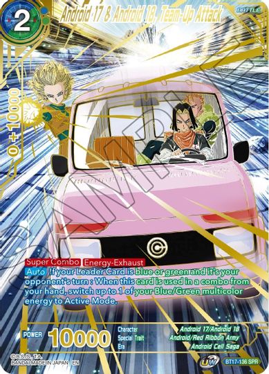 Android 17 & Android 18, Team-Up Attack (SPR) (BT17-136) [Ultimate Squad] | Rock City Comics