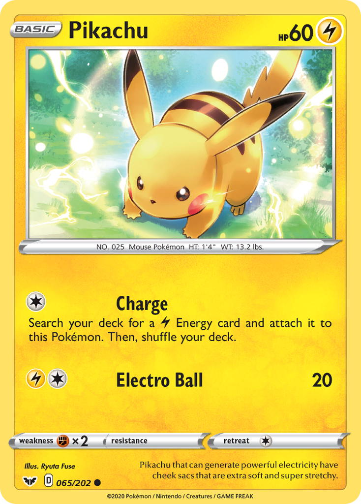 Pikachu (065/202) [Sword & Shield: Base Set] | Rock City Comics