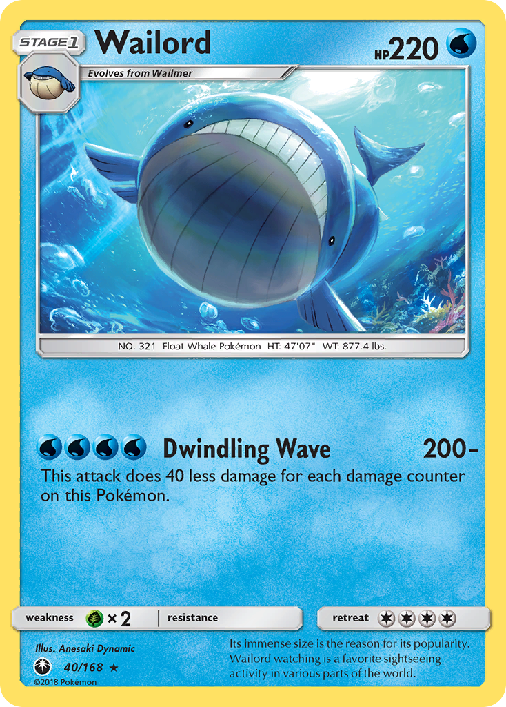 Wailord (40/168) [Sun & Moon: Celestial Storm] | Rock City Comics