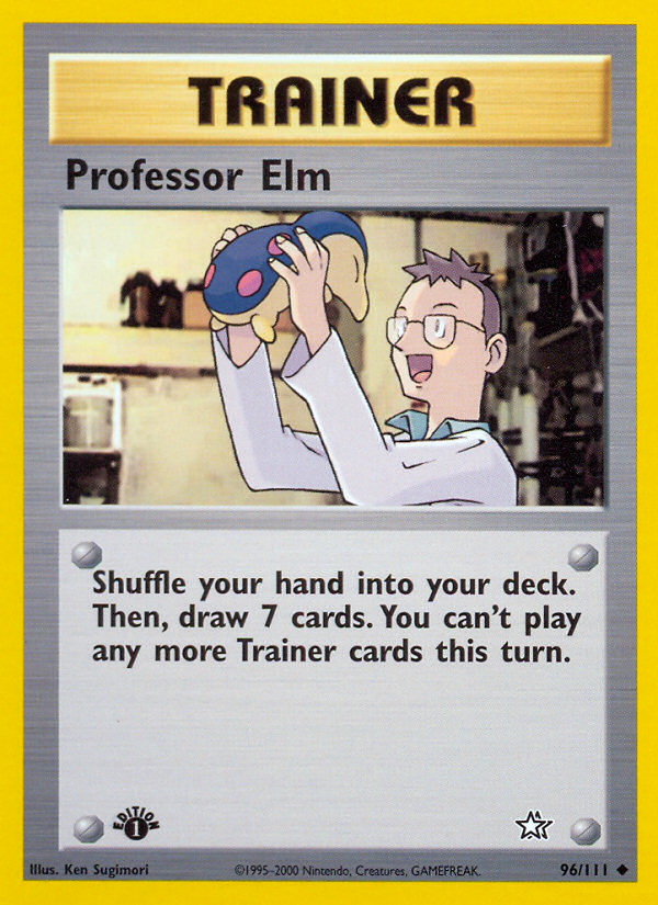 Professor Elm (96/111) [Neo Genesis 1st Edition] | Rock City Comics