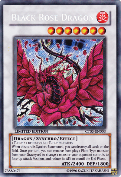 Black Rose Dragon [CT05-EN003] Secret Rare | Rock City Comics