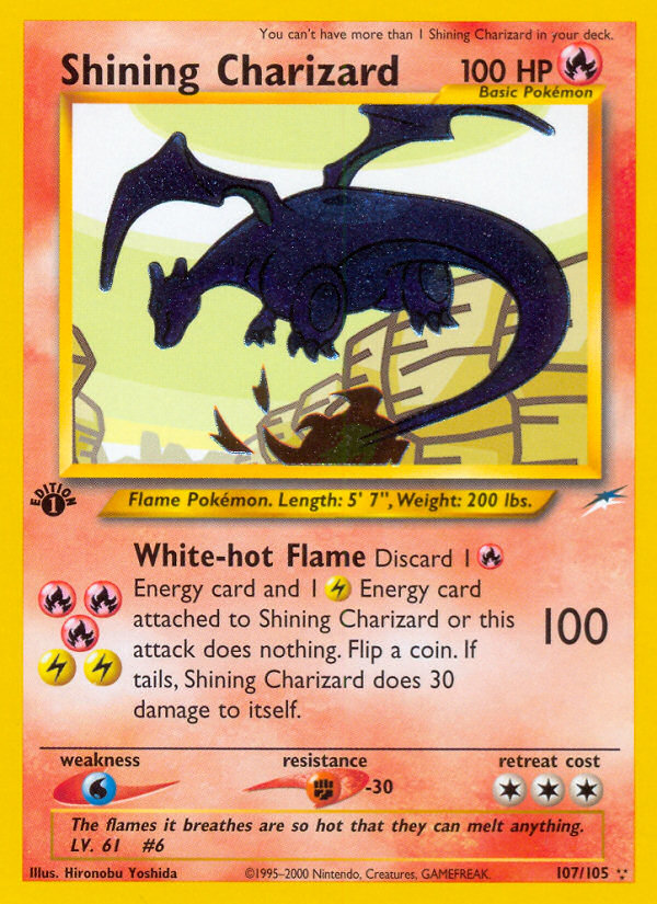 Shining Charizard (107/105) [Neo Destiny 1st Edition] | Rock City Comics