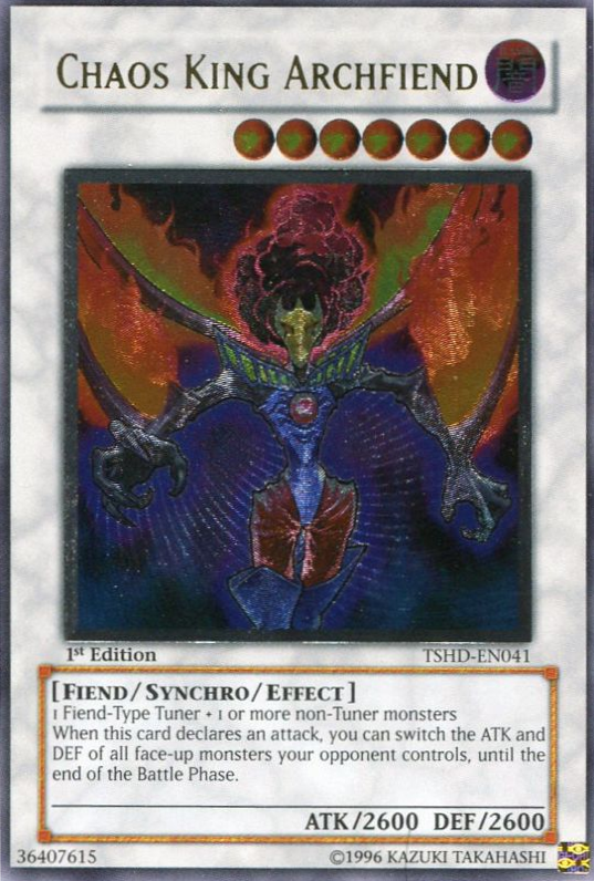 Chaos King Archfiend [TSHD-EN041] Ultimate Rare | Rock City Comics