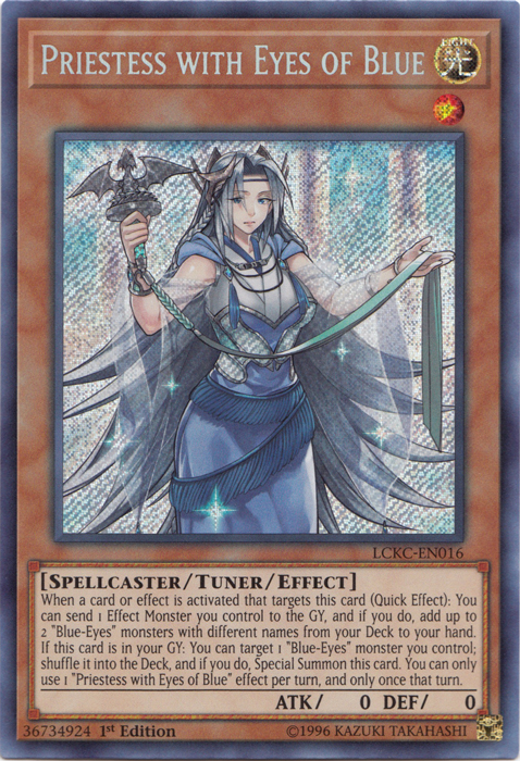 Priestess with Eyes of Blue [LCKC-EN016] Secret Rare | Rock City Comics