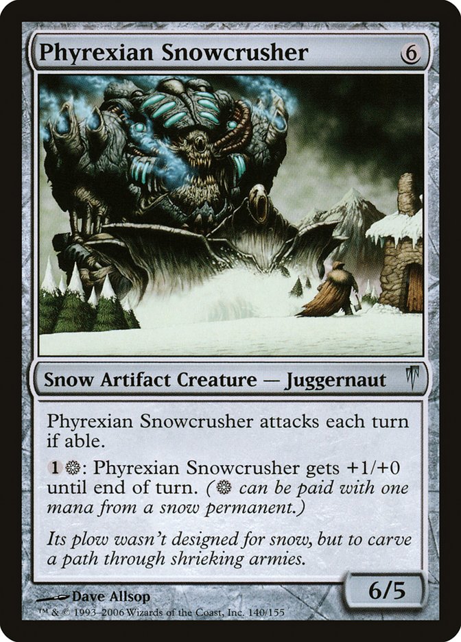 Phyrexian Snowcrusher [Coldsnap] | Rock City Comics