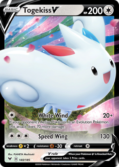 Togekiss V (140/185) [Sword & Shield: Vivid Voltage] | Rock City Comics