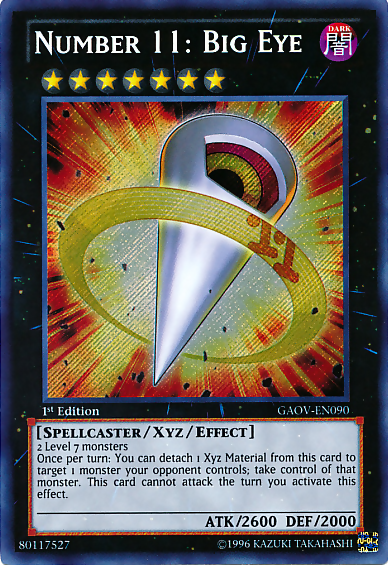 Number 11: Big Eye [GAOV-EN090] Secret Rare | Rock City Comics