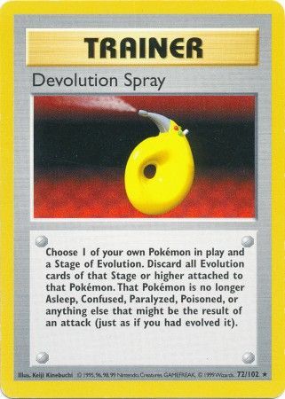 Devolution Spray (72/102) [Base Set Shadowless Unlimited] | Rock City Comics