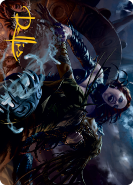 Olivia's Midnight Ambush Art Card (Gold-Stamped Signature) [Innistrad: Midnight Hunt Art Series] | Rock City Comics