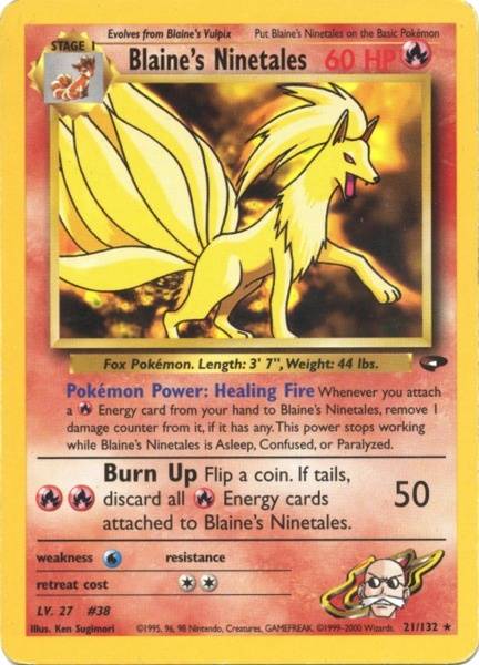 Blaine's Ninetales (21/132) [Gym Challenge Unlimited] | Rock City Comics