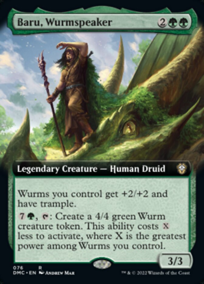 Baru, Wurmspeaker (Extended Art) [Dominaria United Commander] | Rock City Comics