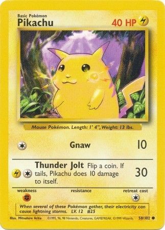 Pikachu (58/102) [Base Set Unlimited] | Rock City Comics