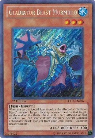 Gladiator Beast Murmillo [LCGX-EN236] Secret Rare | Rock City Comics