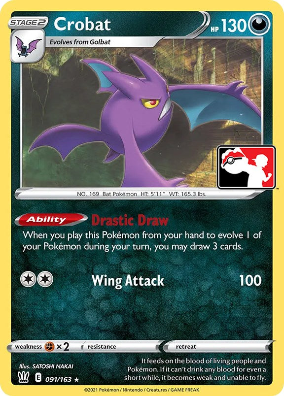 Crobat (091/163) [Prize Pack Series One] | Rock City Comics