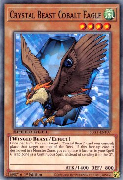 Crystal Beast Cobalt Eagle [SGX1-ENF07] Common | Rock City Comics