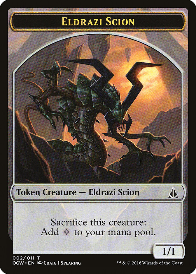 Eldrazi Scion (002/011) [Oath of the Gatewatch Tokens] | Rock City Comics