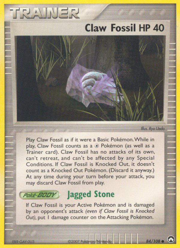 Claw Fossil (84/108) [EX: Power Keepers] | Rock City Comics