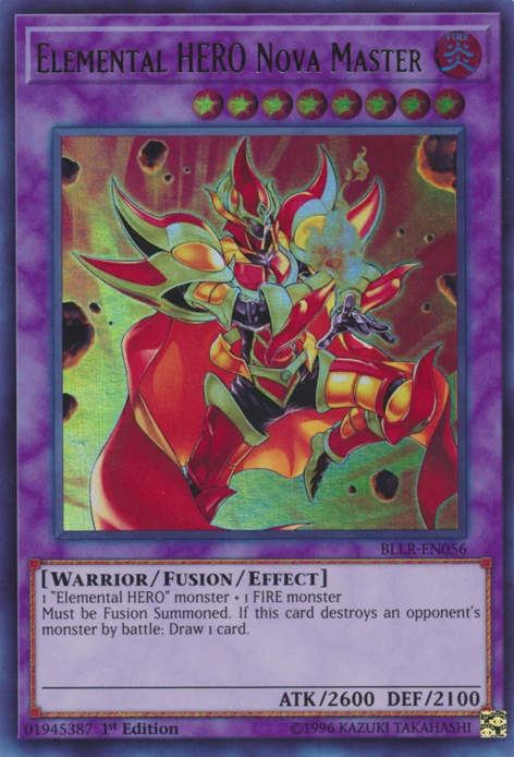 Elemental Hero Nova Master [BLLR-EN056] Ultra Rare | Rock City Comics