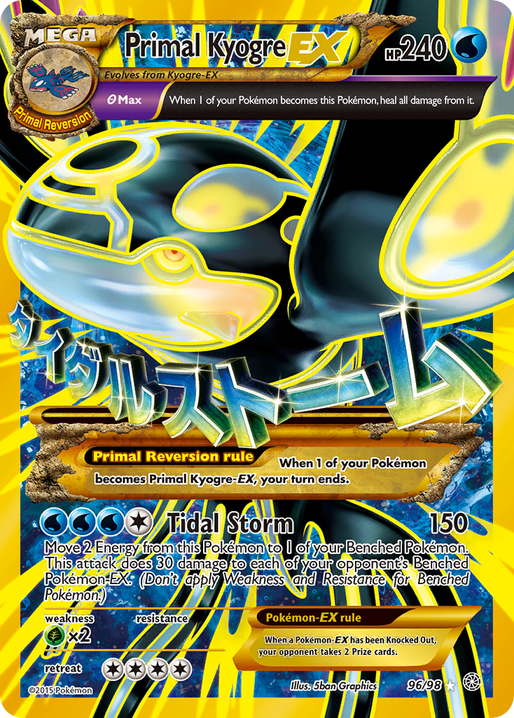 Primal Kyogre EX (96/98) [XY: Ancient Origins] | Rock City Comics