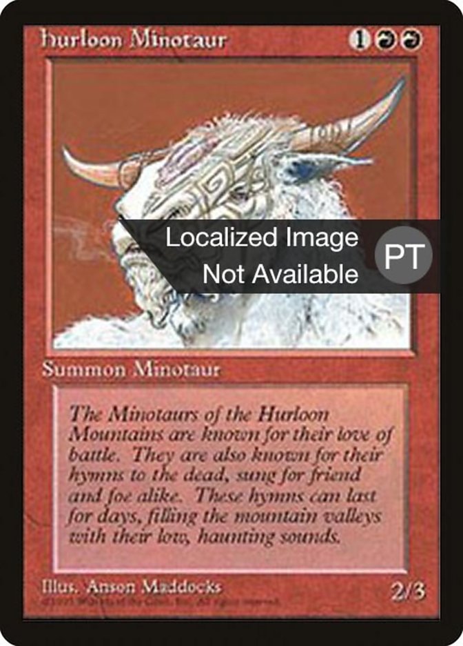 Hurloon Minotaur [Fourth Edition (Foreign Black Border)] | Rock City Comics