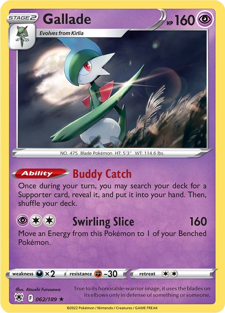 Gallade (062/189) [Sword & Shield: Astral Radiance] | Rock City Comics