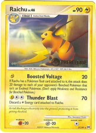 Raichu (27/99) (Prerelease Promo) [Nintendo: Black Star Promos] | Rock City Comics