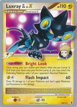 Luxray GL LV.X (109/111) (Happy Luck - Mychael Bryan) [World Championships 2010] | Rock City Comics