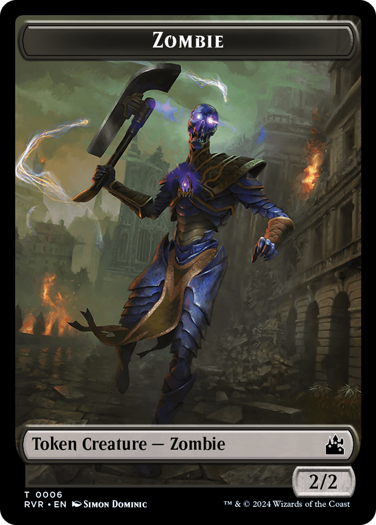 Goblin (0008) // Zombie Double-Sided Token [Ravnica Remastered Tokens] | Rock City Comics