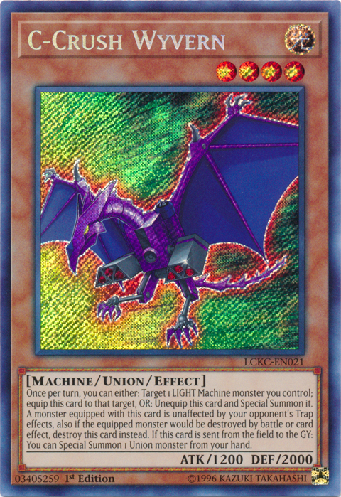 C-Crush Wyvern [LCKC-EN021] Secret Rare | Rock City Comics